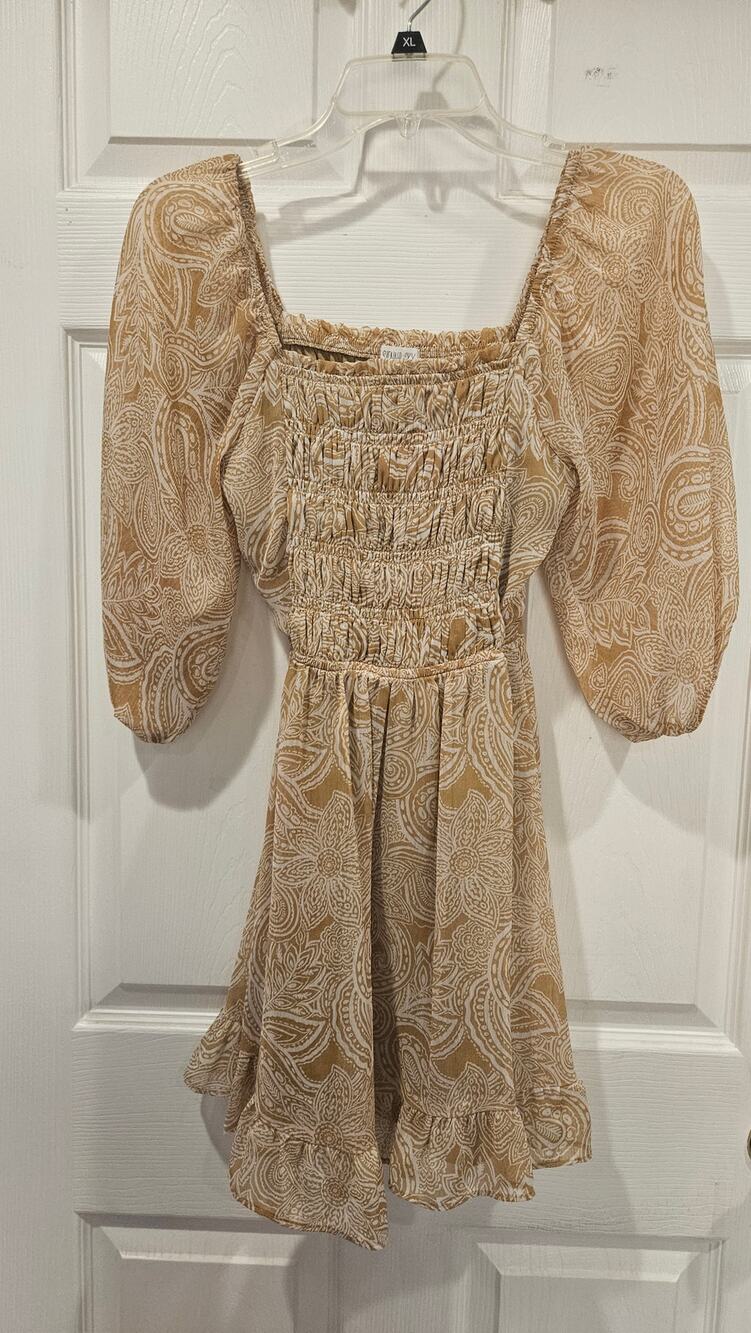 Sienna Sky Light Brown Mini Dress Women